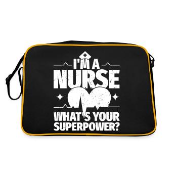 Je suis infirmière, qu’est-ce qui est à toi - Sac Retro - noir/or - Dos