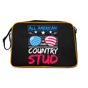 All American Country Stud - Retro Bag - black/gold - Back