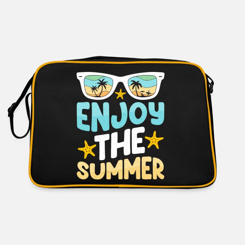 Enjoy the summer - Sommer Sonne Strand Meer Retro Tasche