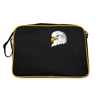 Eagle - Retro Bag - black/gold - Back