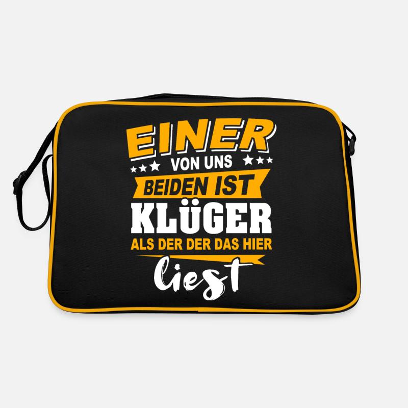 Klüger Als Du Retro Tasche