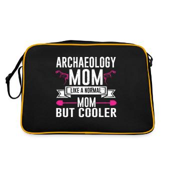 Archaeologist Gift Archaeology - Retro Bag - black/gold - Back