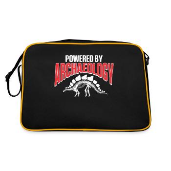 Archaeologist Gift Archaeology - Retro Bag - black/gold - Back