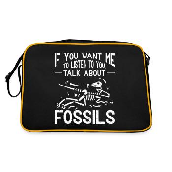 Archaeologist Gift Archaeology - Retro Bag - black/gold - Back