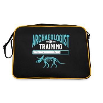 Archaeologist Gift Archaeology - Retro Bag - black/gold - Back