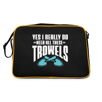 Archaeologist Gift Archaeology - Retro Bag - black/gold - Back