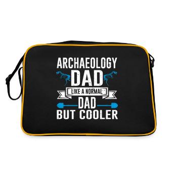 Archaeologist Gift Archaeology - Retro Bag - black/gold - Back