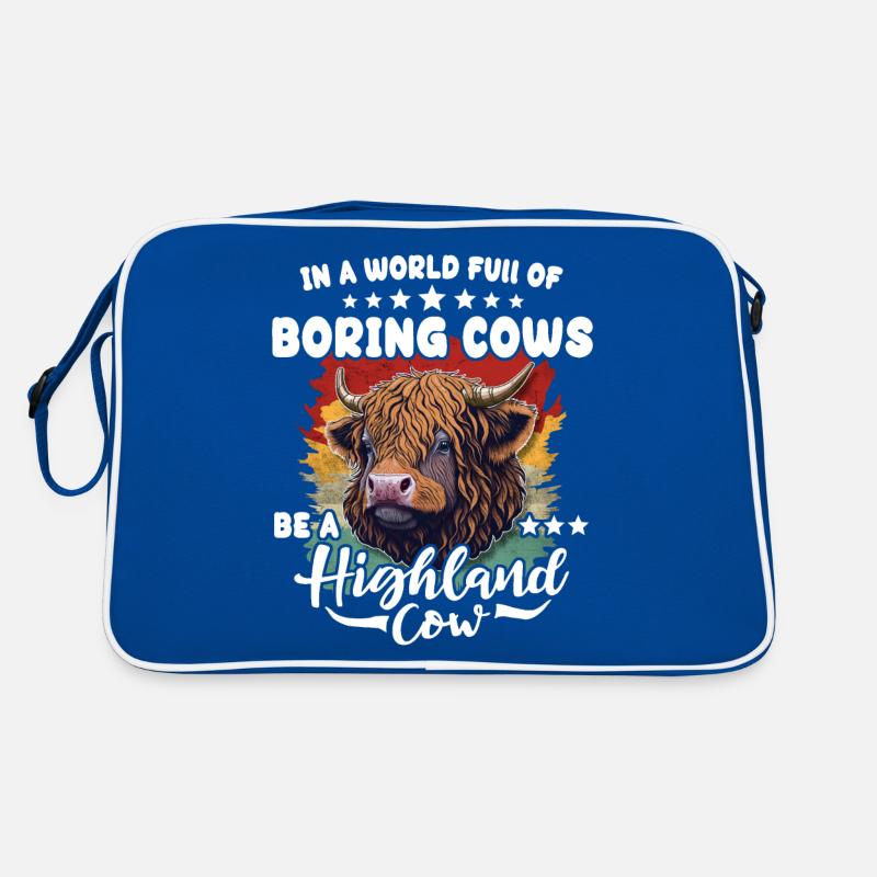 Highland cattle cattle Retro Bag