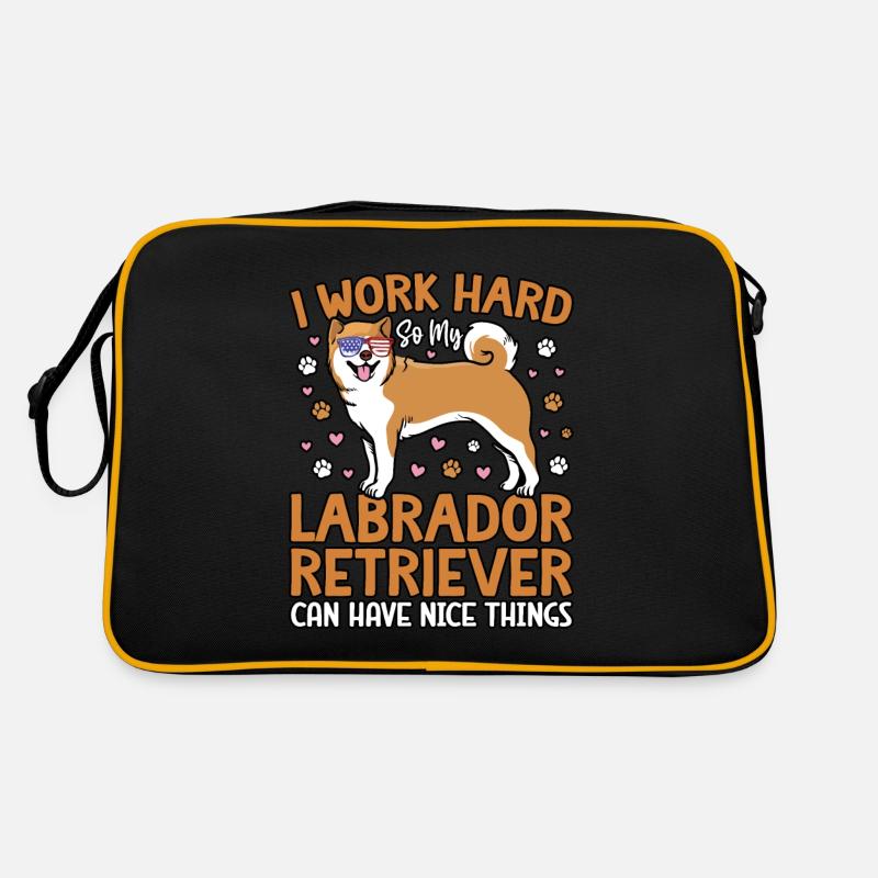 I WORK HARD SO MY LABRADOR CAN HAVE NICE THINGS Retro Bag