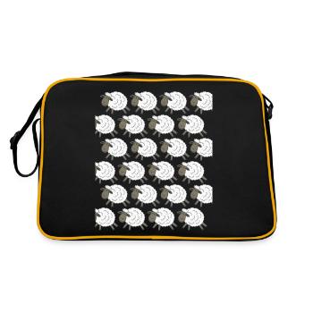 Sheep Sheep - Retro Bag - black/gold - Back