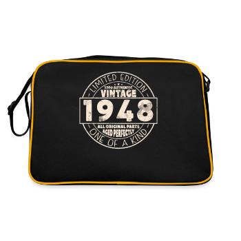 Edition limitée à partir de 1948 - Sac Retro - noir/or - Dos
