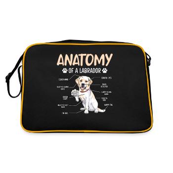 Anatomy of Labrador - Retro Bag - black/gold - Back