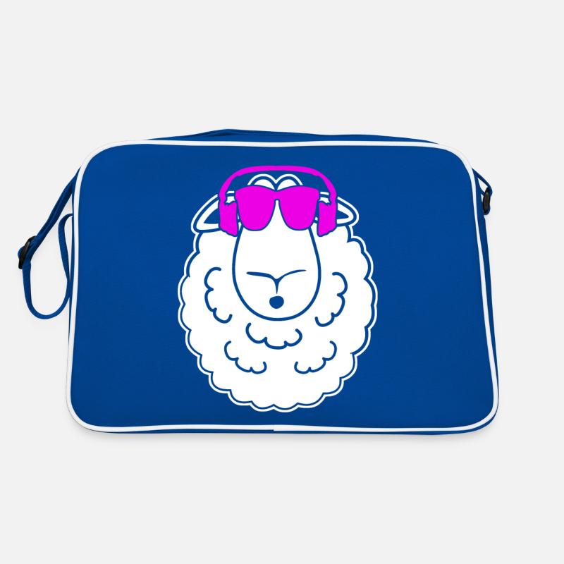 Schaf Schäfer Kopfhörer Schafe Retro Tasche