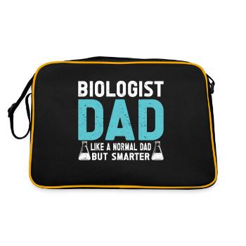 Biology Gift Biologist - Retro Bag - black/gold - Back
