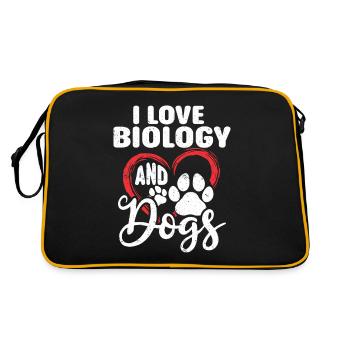 Biology Gift Biologist - Retro Bag - black/gold - Back