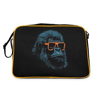 Gorilla Sonnenbrille - Retro Tasche - Schwarz/Gold - Hinten