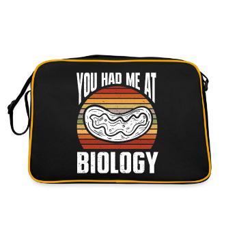Biology Gift Biologist - Retro Bag - black/gold - Back
