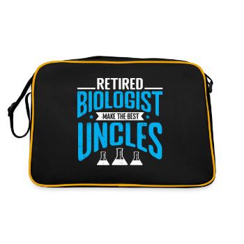 Biology Gift Biologist - Retro Bag - black/gold - Back