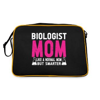Biology Gift Biologist - Retro Bag - black/gold - Back