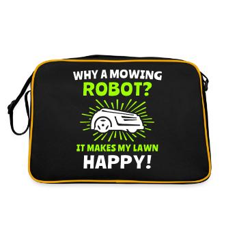 Robotic lawn mower Robotic lawn mower - Retro Bag - black/gold - Back