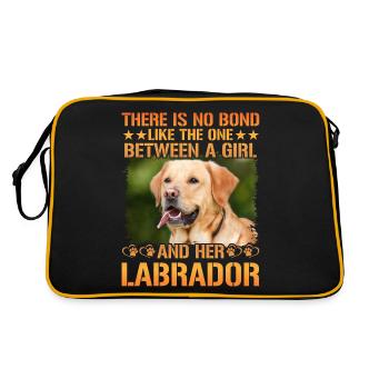 Labrador - Retro Bag - black/gold - Back