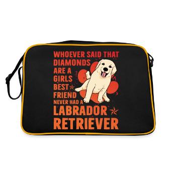Labrador - Retro Bag - black/gold - Back