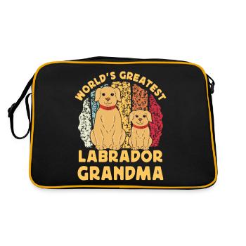 World's greatest Labrador Grandma - Retro Bag - black/gold - Back