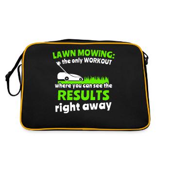 Lawn mowers Gasoline mowers Lawn mowing - Retro Bag - black/gold - Back