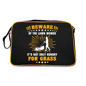 Lawn mowers Gasoline mowers Lawn mowing - Retro Bag - black/gold - Back
