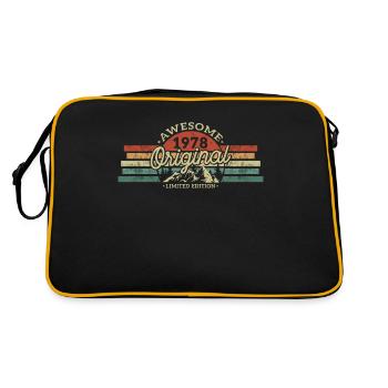 Année du cadeau d’anniversaire 1978 - Sac Retro - noir/or - Dos
