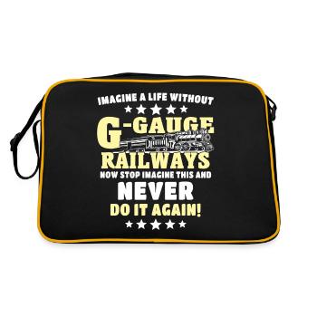 Garden railway gauge G - Retro Bag - black/gold - Back