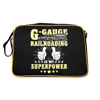 Garden railway gauge G - Retro Bag - black/gold - Back