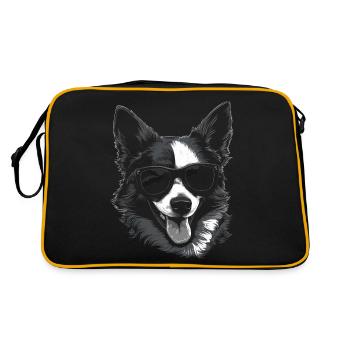 CONGY Kühle Sonnenbrille - Retro Tasche - Schwarz/Gold - Hinten