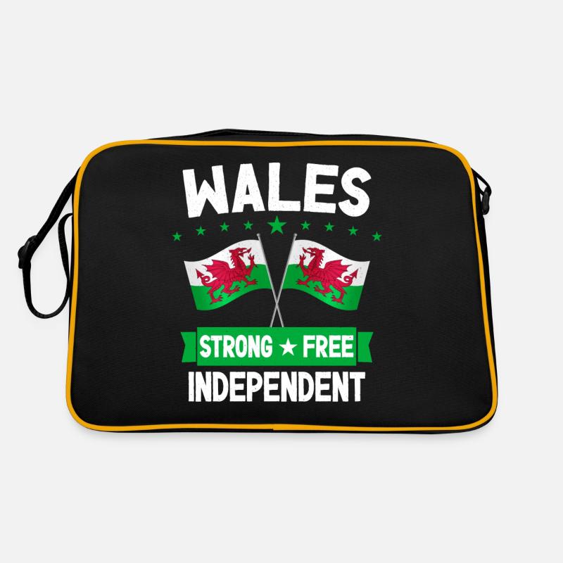Wales - Retro Bag - black/gold
