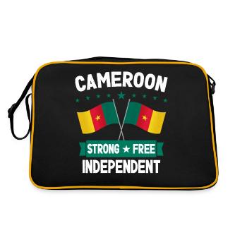 Cameroun - Sac Retro - noir/or - Dos