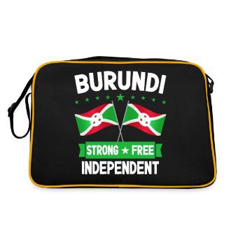 Burundi - Sac Retro - noir/or - Dos