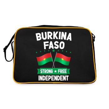 Burkina Faso - Sac Retro - noir/or - Dos