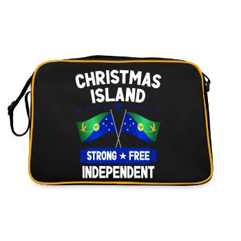 Île Christmas - Sac Retro - noir/or - Dos