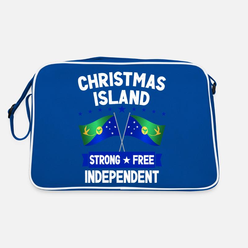 Weihnachtsinsel Retro Tasche