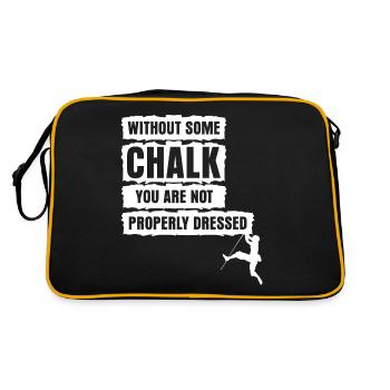 Bouldering, climbing wall, chalk, climbing - Retro Bag - black/gold - Back