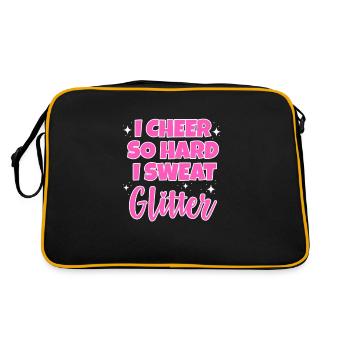 Cheerleader - Retro Tasche - Schwarz/Gold - Hinten