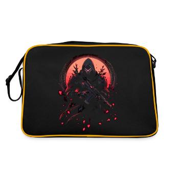 Epic Gamer Guardian - Red Moon with Cherry Blossoms - Retro Bag - black/gold - Back