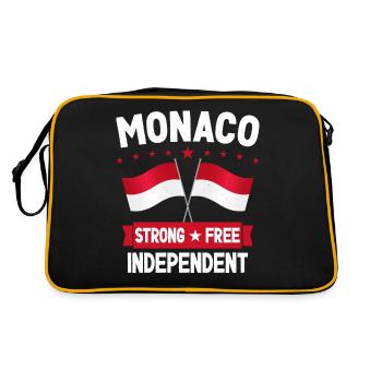 Monaco - Retro Bag - black/gold - Back