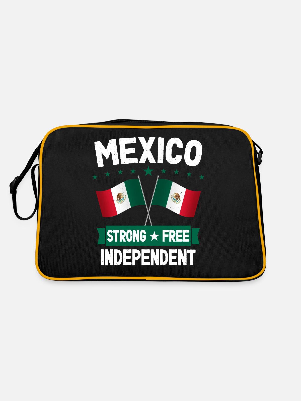 Mexique - Sac Retro - noir/or - Dos
