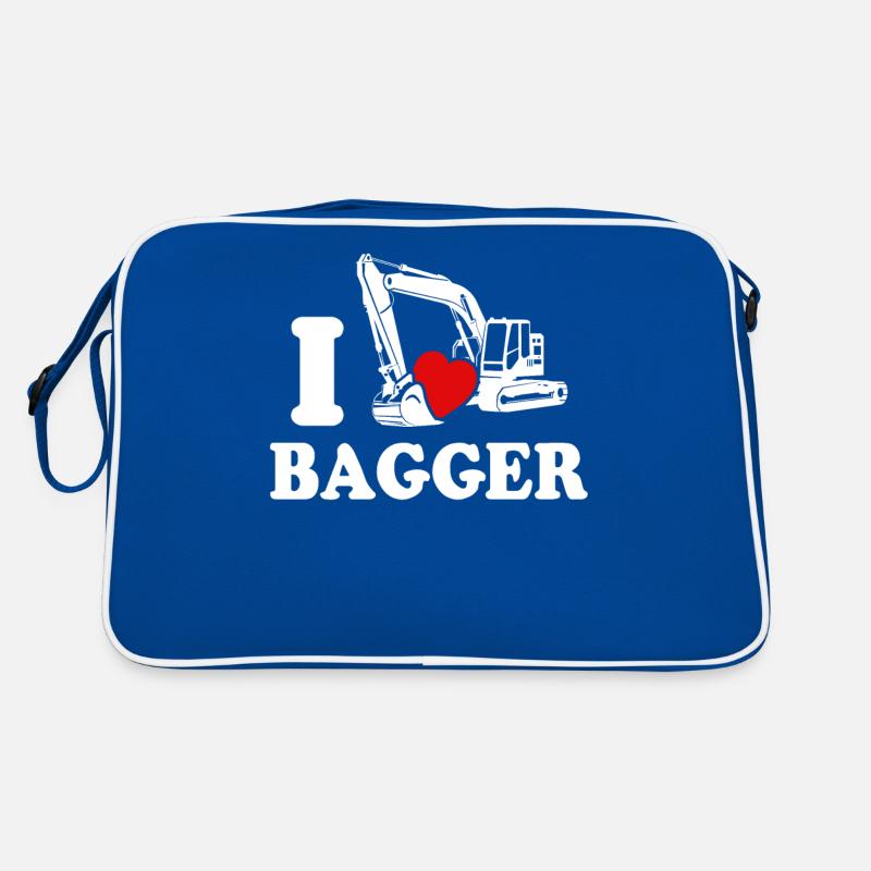 Baggerfahrer Ich Liebe Bagger Retro Tasche