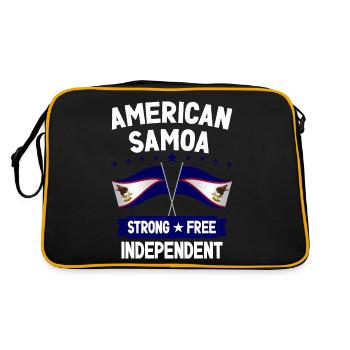 Samoa américaines - Sac Retro - noir/or - Dos