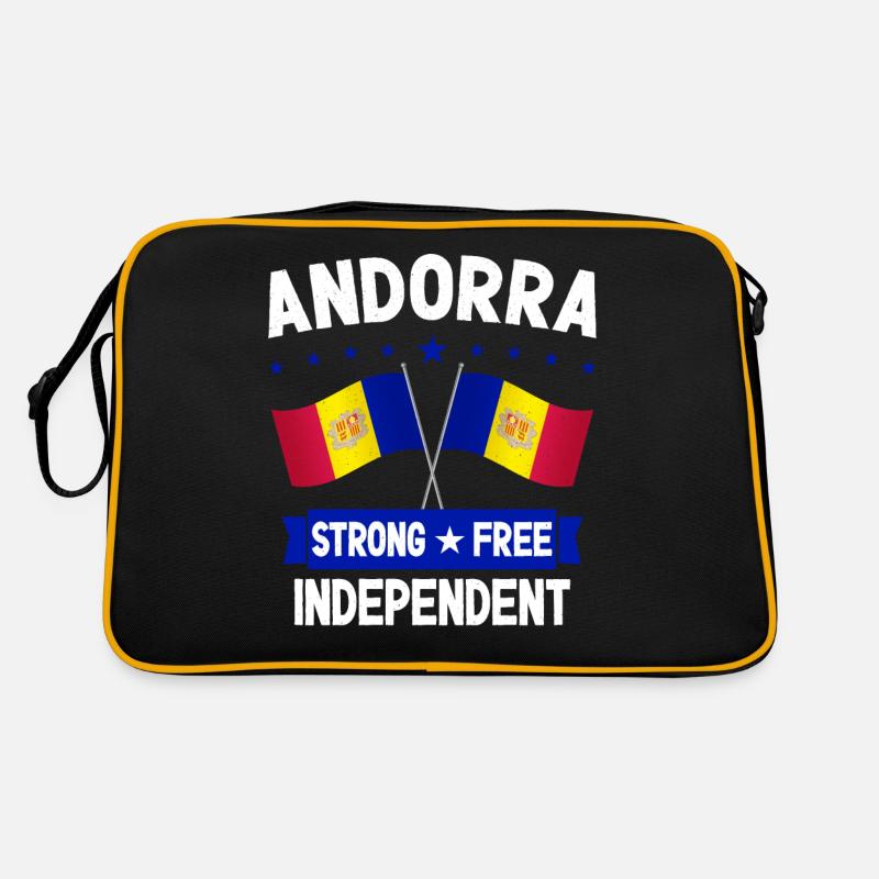Andorra - Retro Tasche - Schwarz/Gold