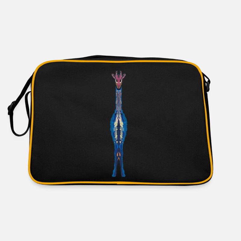 Giraffe colorful giraffe Retro Bag