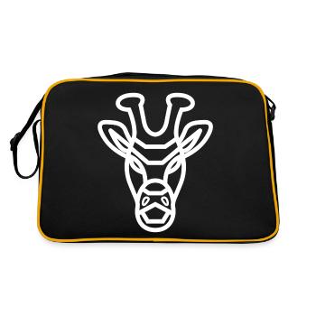 Giraffe Face Giraffe - Retro Bag - black/gold - Back