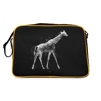 Giraffe in the rain Giraffes - Retro Bag - black/gold - Back